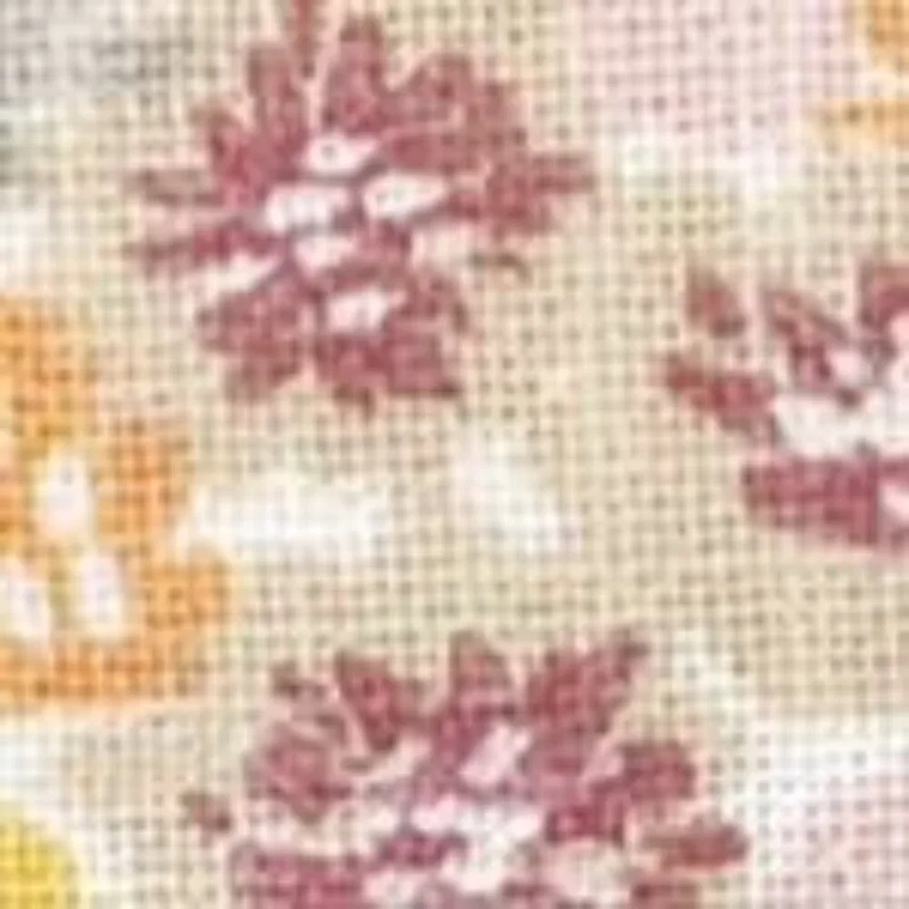 Target Room Essentials‎ Printed Cotton Embroidery Lumbar Throw Pillow Red 2024
